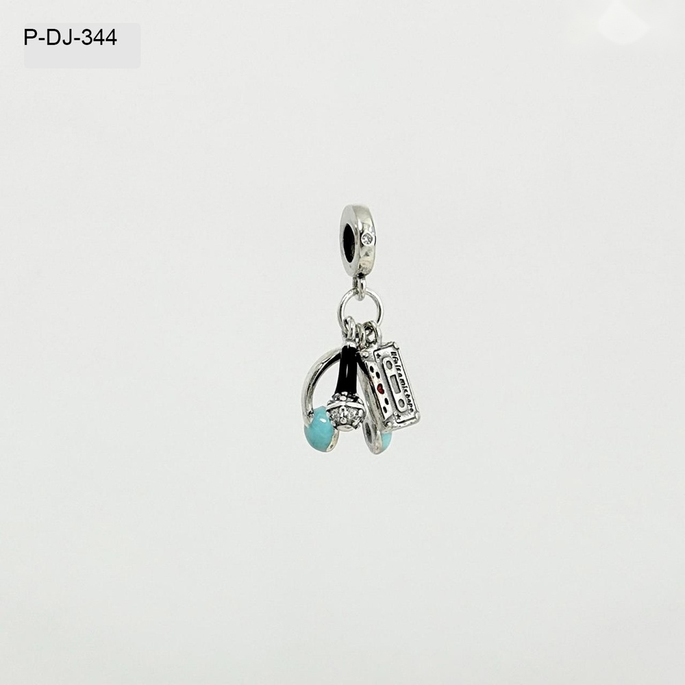 *P-DJ-344 DIJE EN PLATA LEY 925 MÚSICA