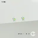 Topo plata 925 tortugas esmaltadas rosca de seguridad (ortopedico)