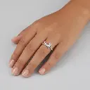 Anillo en Plata ley 925 mariposas doble esmaltadas