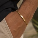 Pulsera en acero gold esclava cartier delgada 22cm