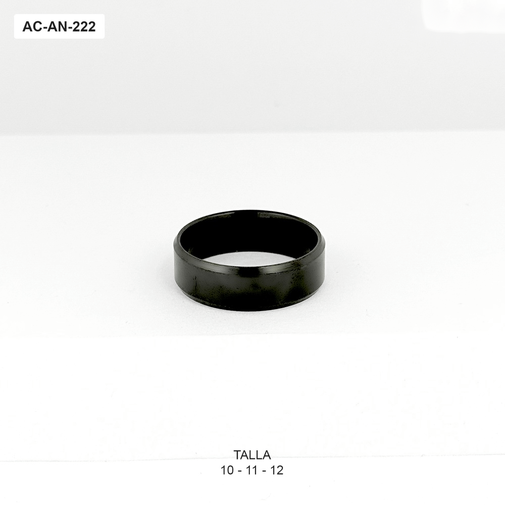 *AC-AN-222 ANILLO EN ACERO NEGRO