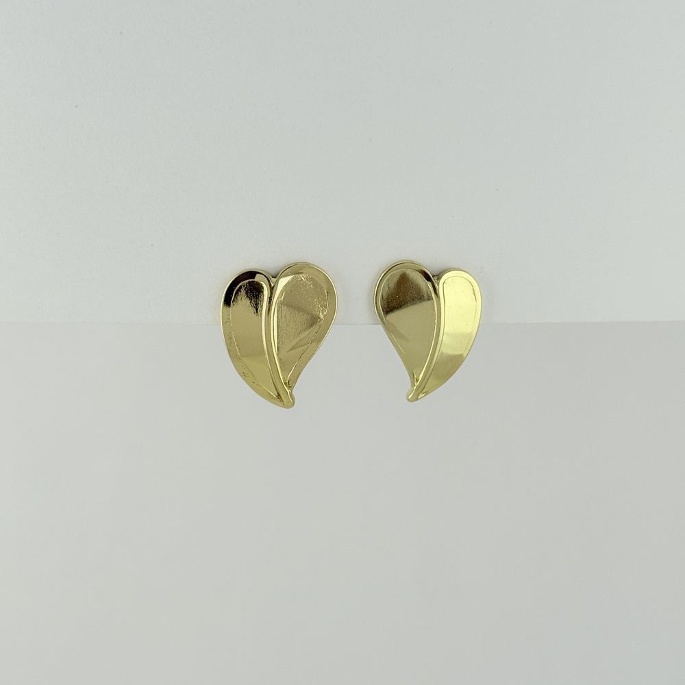 Maxi aretes en acero gold modelo 11
