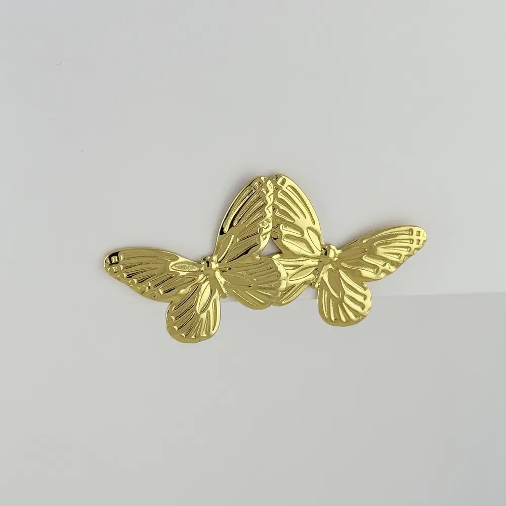 MAXI ARETES EN ACERO GOLD