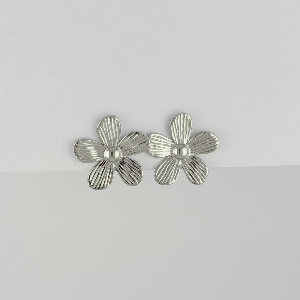 MAXI ARETES EN ACERO SILVER