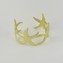 Brazalete en acero gold rigido modelo 9