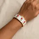 Brazalete en acero gold rigido esmaltado modelo 5