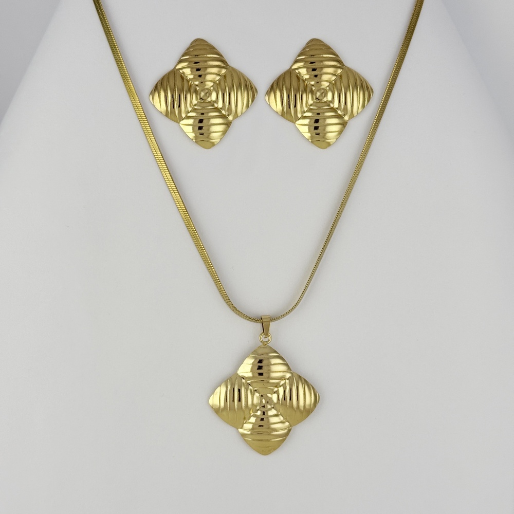 JUEGO EN ACERO GOLD GRANDE CADENA SERPIENTE