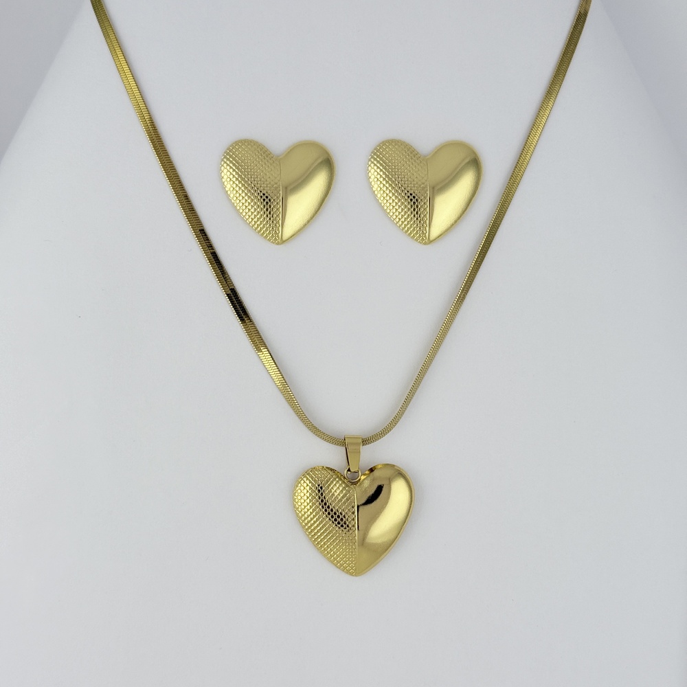 JUEGO EN ACERO GOLD GRANDE CADENA SERPIENTE