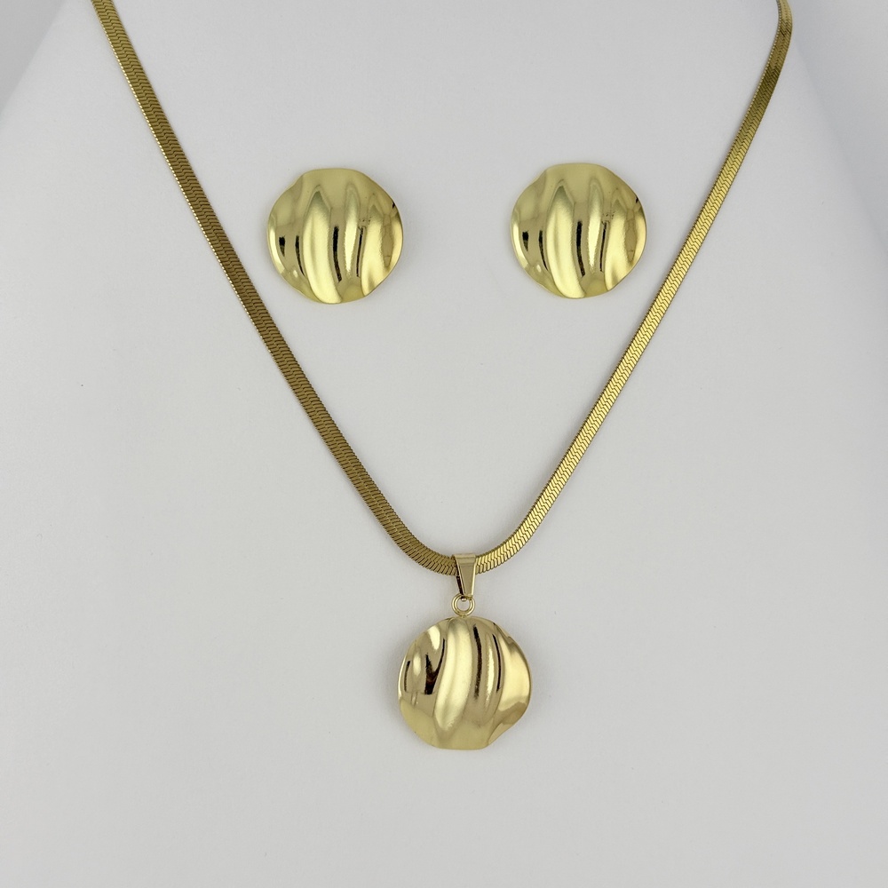 Juego en acero gold grande cadena serpiente modelo 11