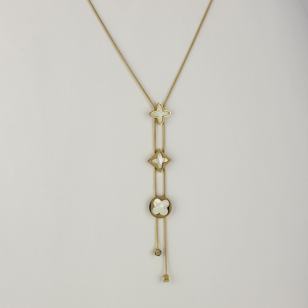 COLLAR EN ACERO VAN CLEEF