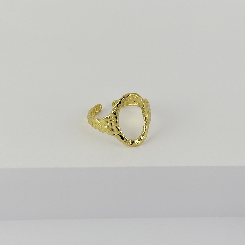 ANILLO EN ACERO GOLD AJUSTABLE