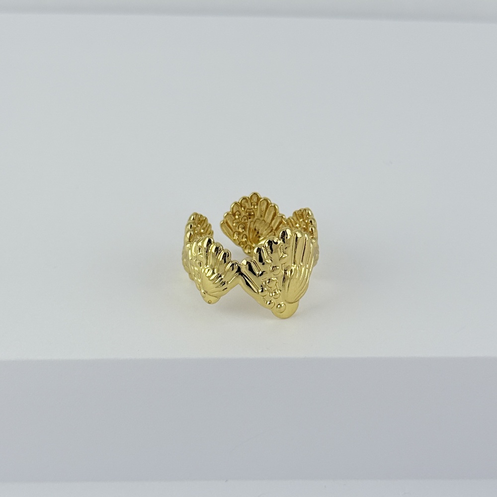 ANILLO EN ACERO GOLD AJUSTABLE