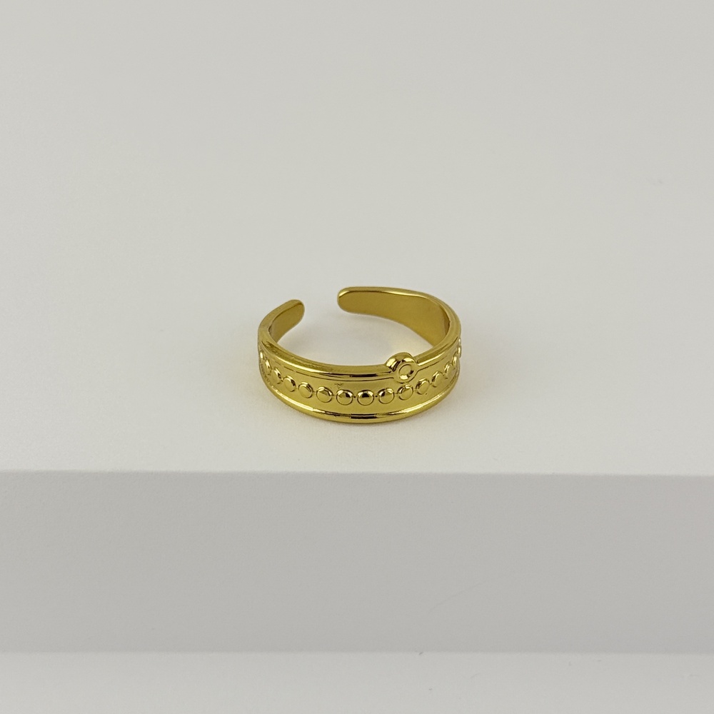 ANILLO EN ACERO GOLD AJUSTABLE