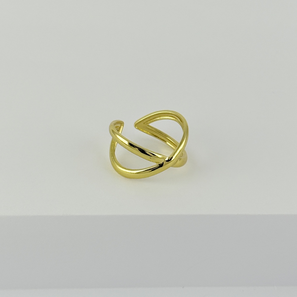 ANILLO EN ACERO GOLD AJUSTABLE