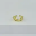 Anillo en acero gold ajustable minimalista modelo 42