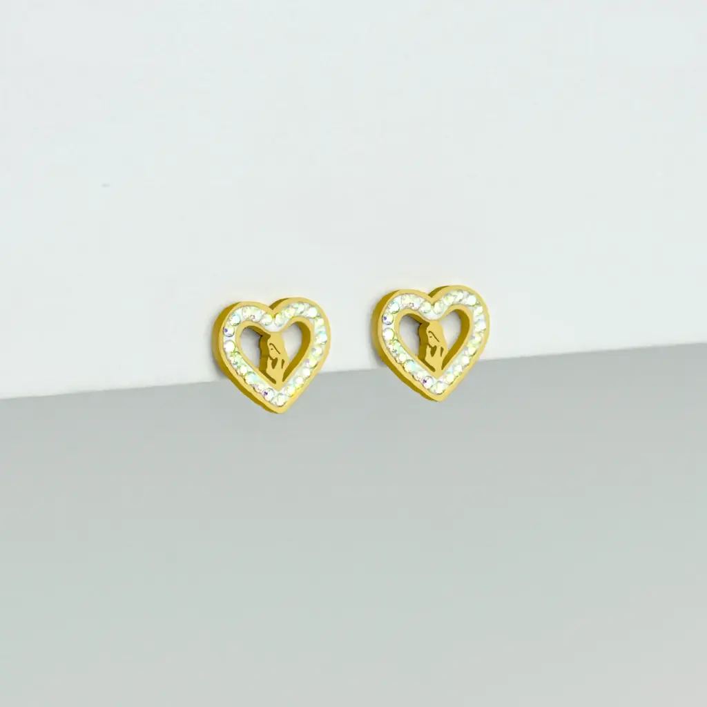 Topo gold mediano figuras cristal tornasol acero