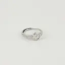 Anillo en rodinado gold / silver figura reloj simple