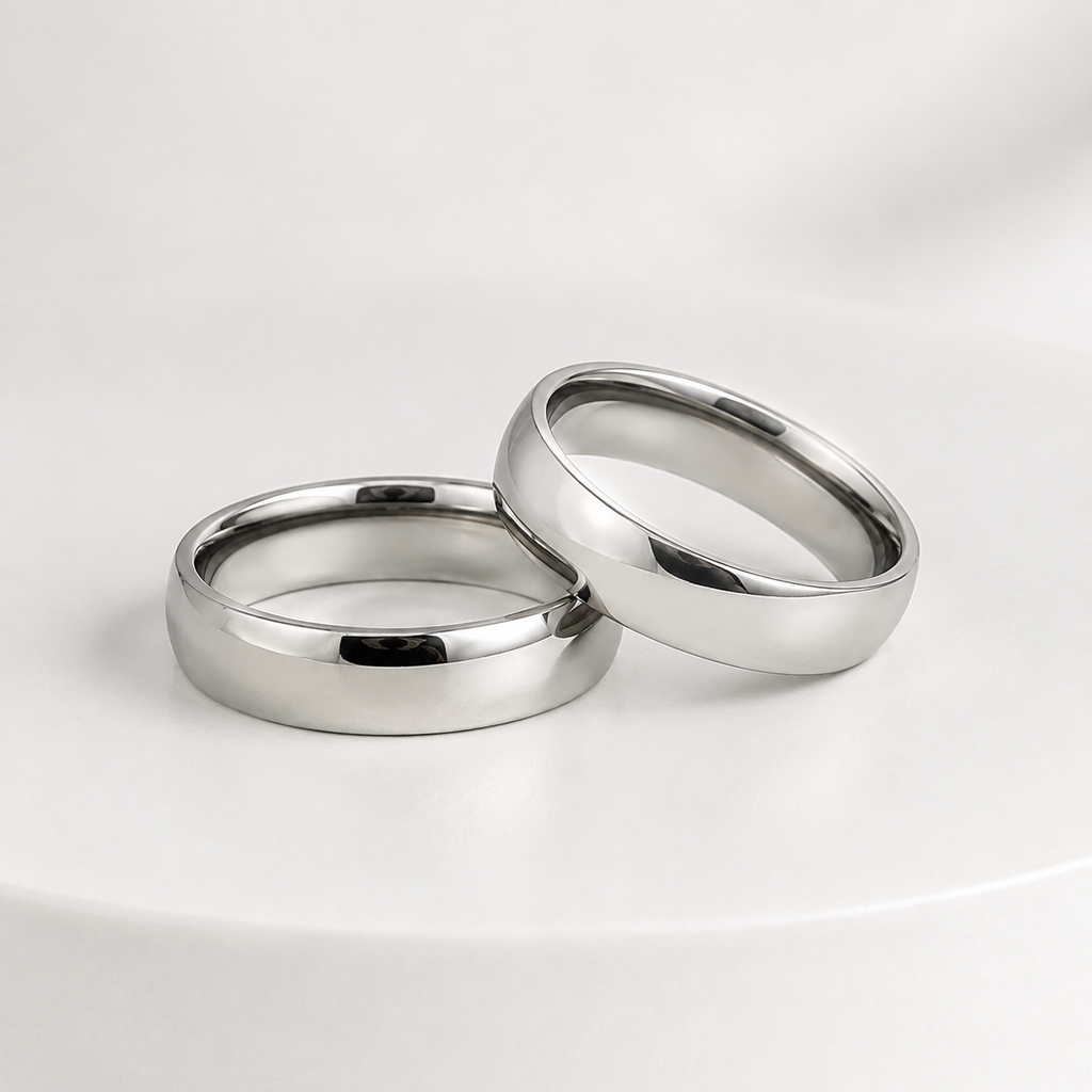 Anillo en acero silver aro liso