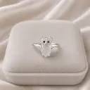 Anillo en plata ley 925 thai osito color surtido