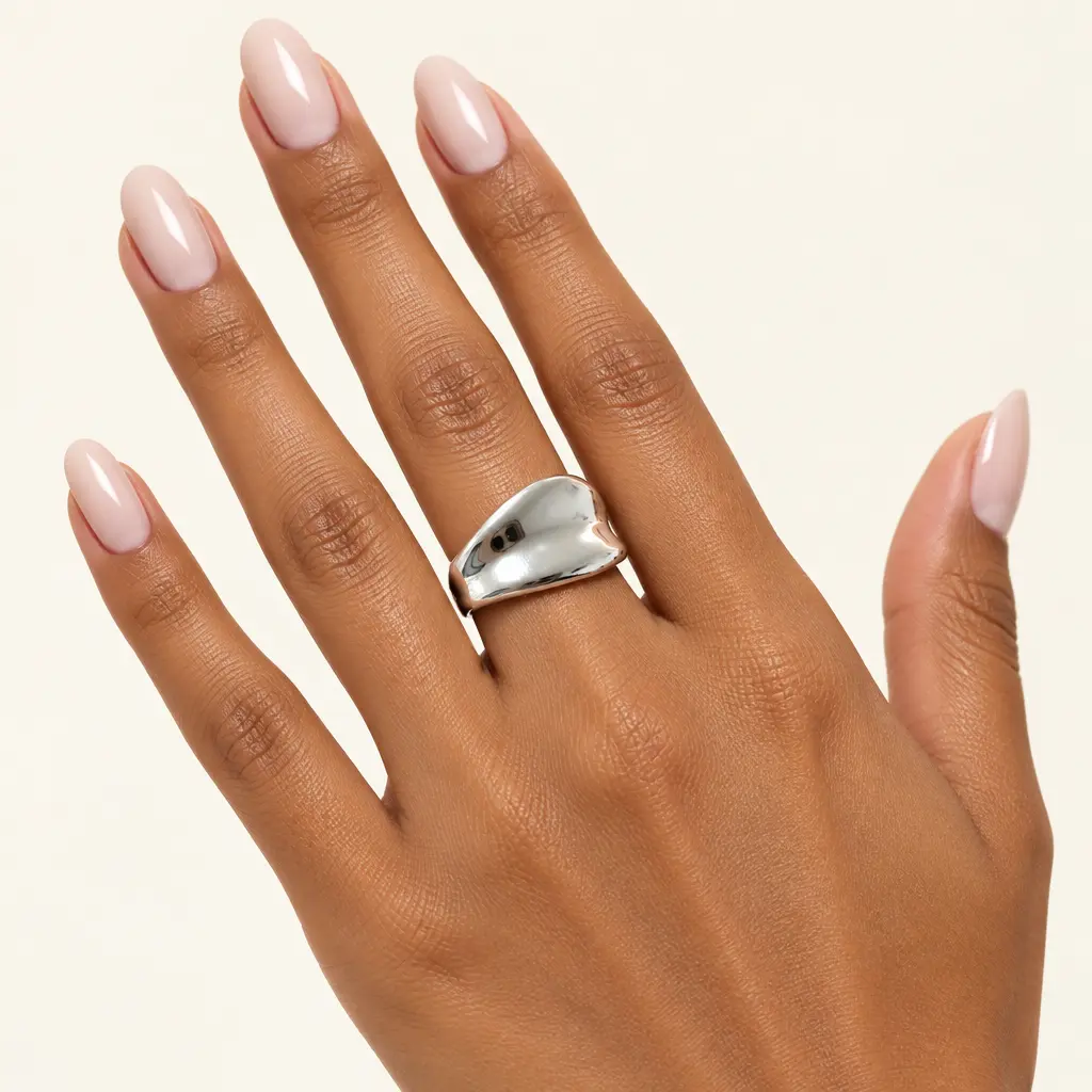 Anillo en acero inoxidable premium