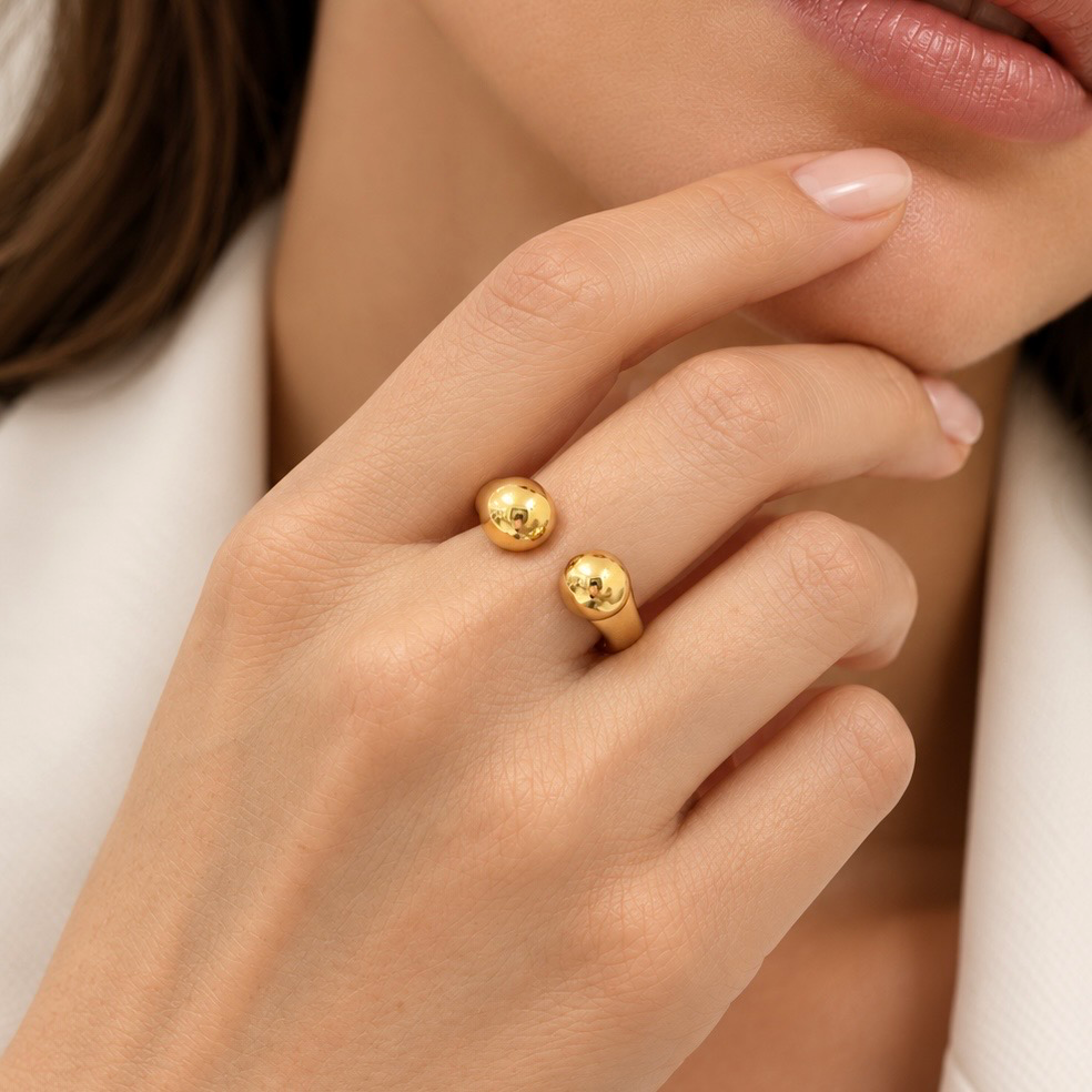 [AC-AN-432] Anillo en acero inoxidable gold premium chunky 316L (6)