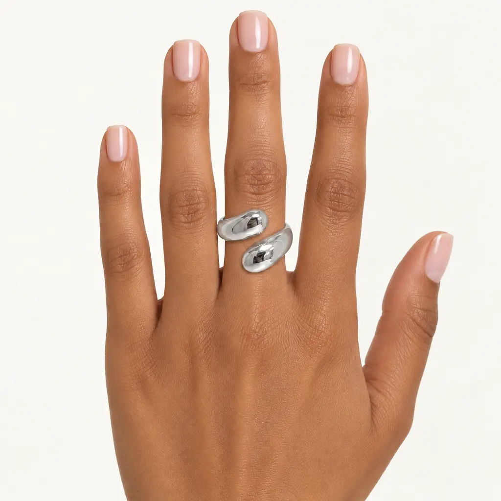 Anillo en acero inoxidable silver premium 316L
