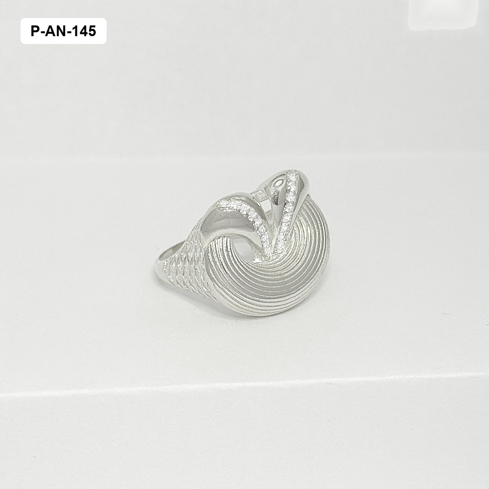 *ANILLO PLATA LEY 925 DISEÑO GRANDE NUDO CIRCONES