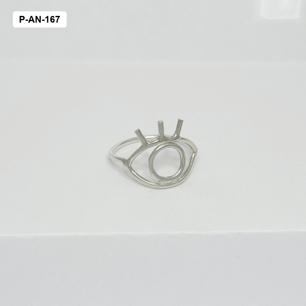 *ANILLO PLATA 925 HILO FINO OJO PESTAÑAS