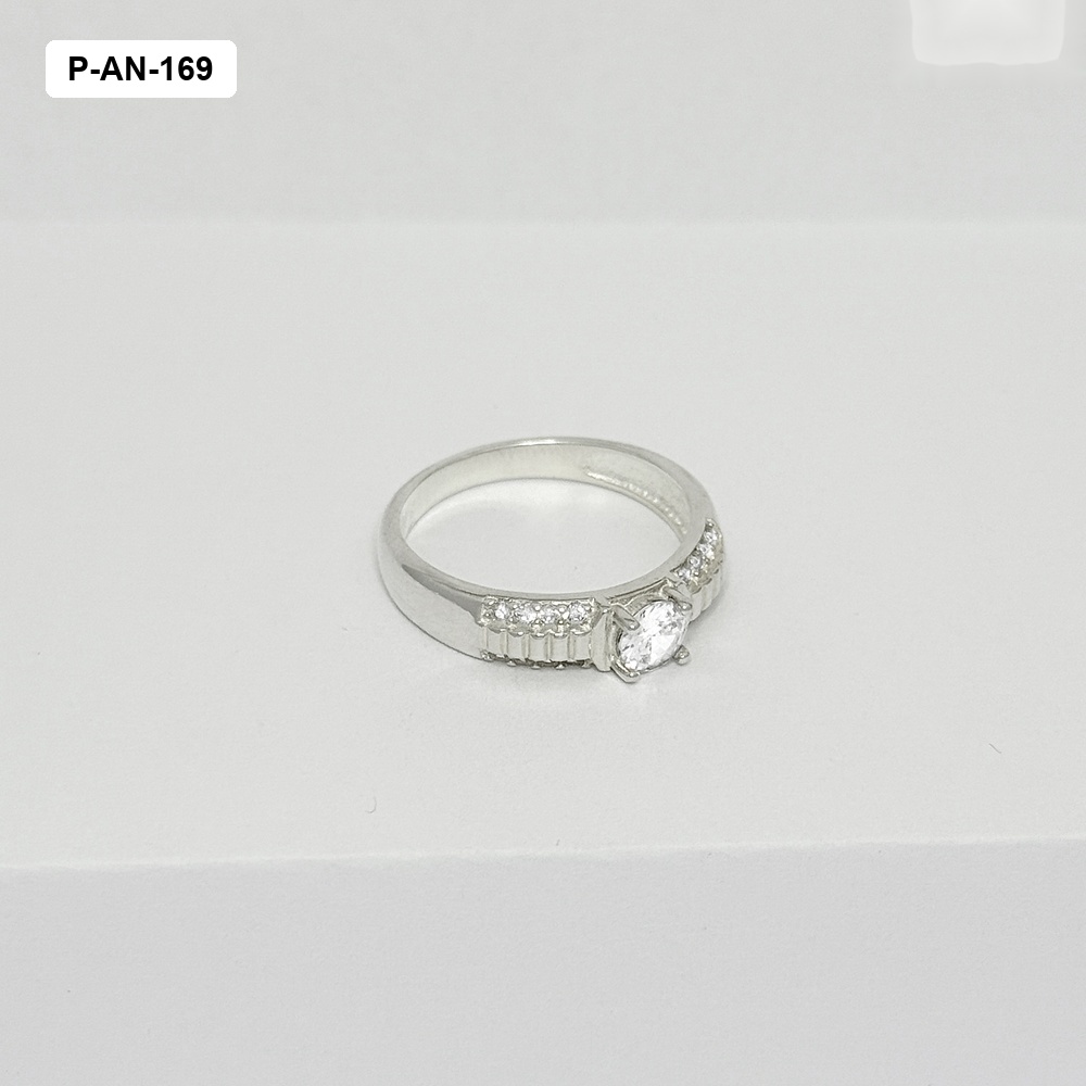 *ANILLO PLATA LEY 925 TIPO SOLITARIO CIRCÓN