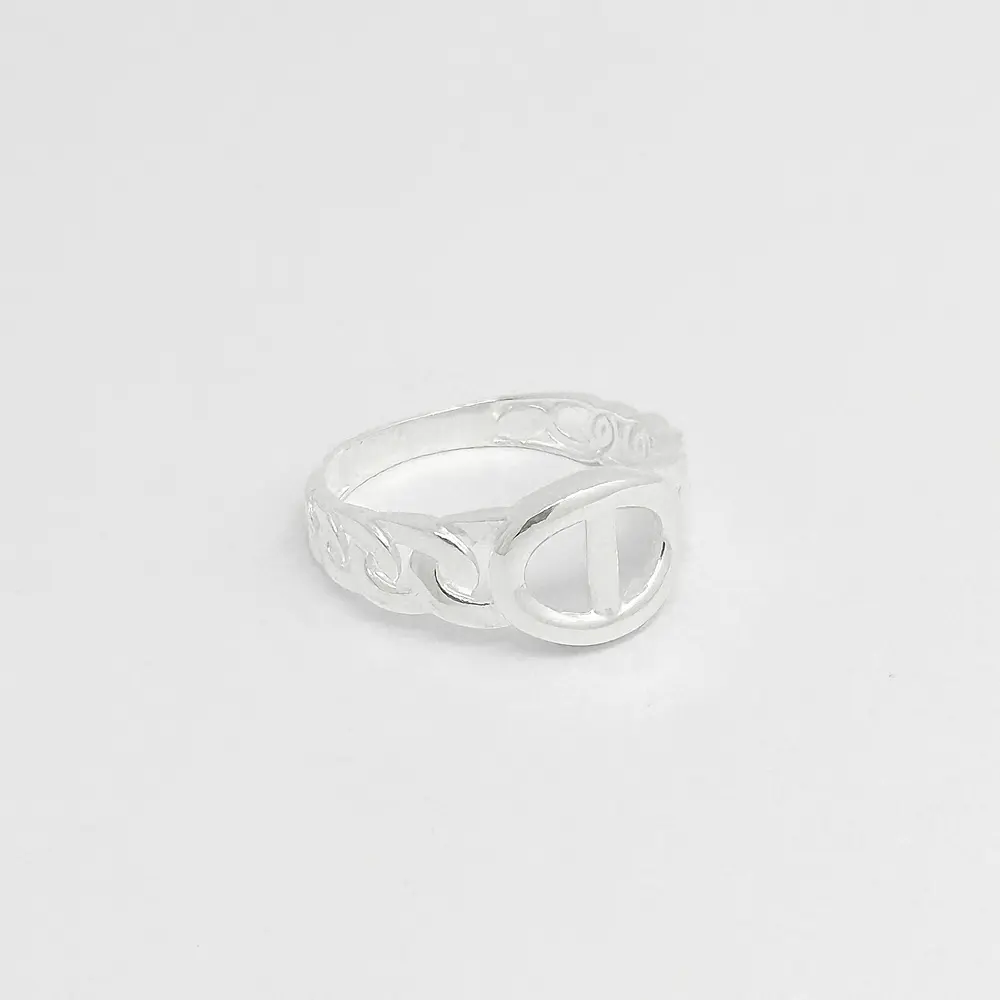 *ANILLO PLATA 925 TEJIDO TIPO CINTURÓN