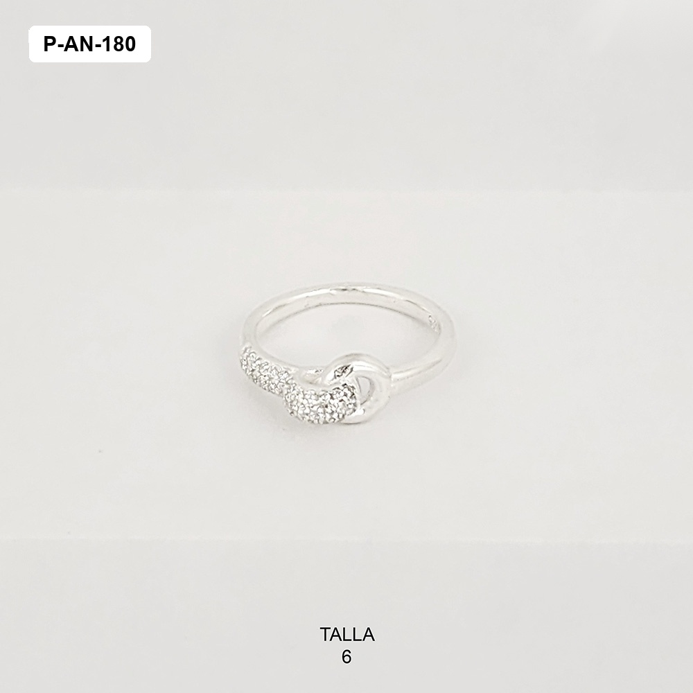 *ANILLO PLATA 925 ANILLOS ENGANCHADOS MICROCIRCONES BLANCOS