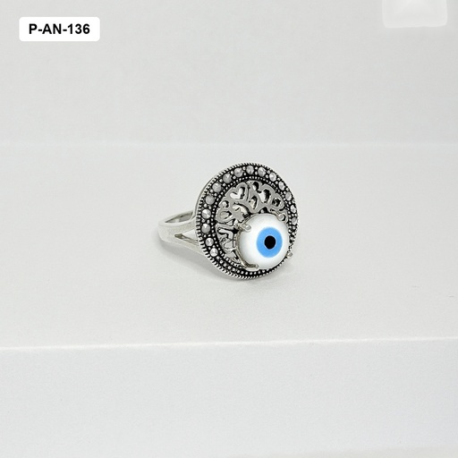 [P-AN-136] Anillo plata ley 925 ojito marquesita