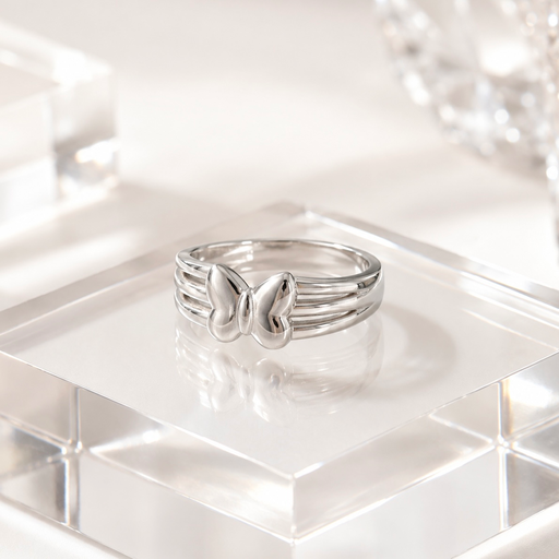 [P-AN-207] Anillo en plata ley 925 mariposa