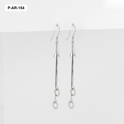 [P-AR-154] *ARETE GANCHO LARGO PLATA 925