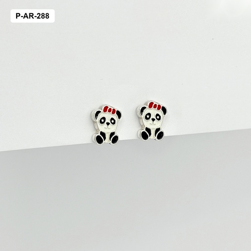 [P-AR-288] Topo grande plata 925 osito esmaltado
