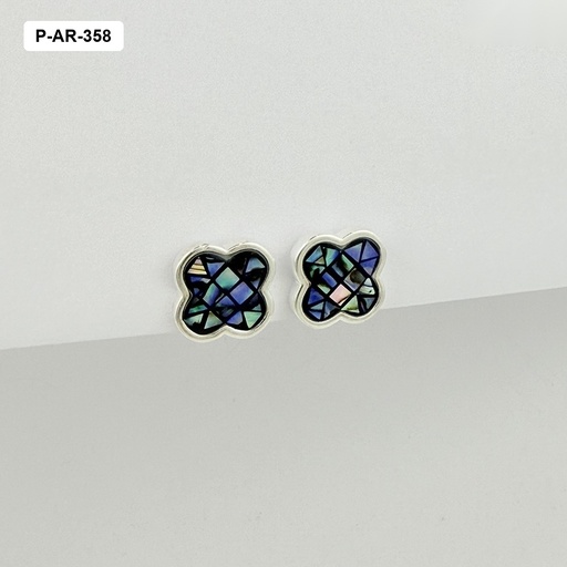 [P-AR-358] Topo en plata ley 925 van cleef boreal 1.4 cm