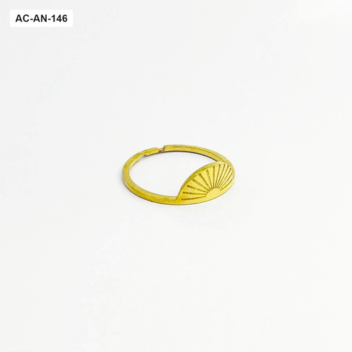 [AC-AN-146] Anillo en acero gold horizonte