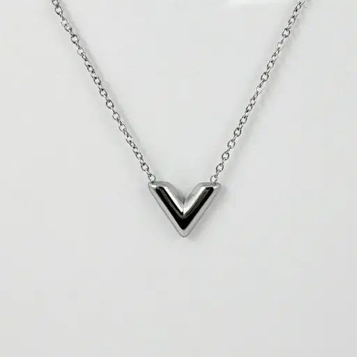 [AC-CDD-173] *COLLAR EN ACERO SILVER DIJE V