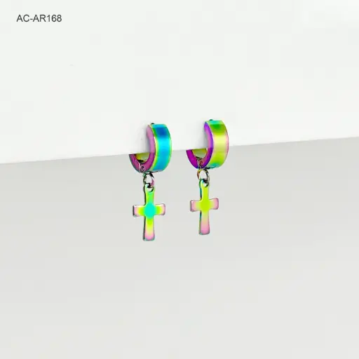 [AC-AR-168] Argolla boreal dije cruz acero