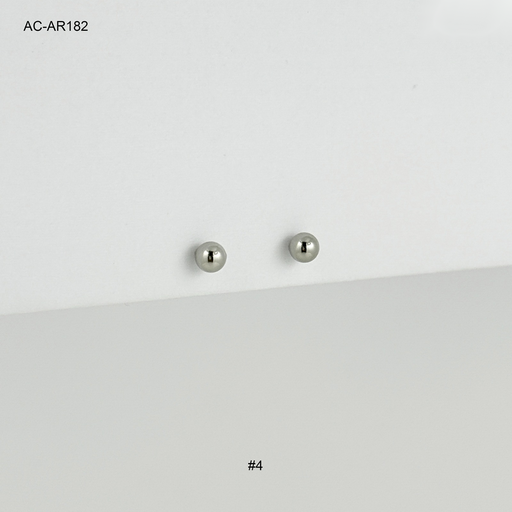 [AC-AR-182] Bolita silver n4 acero