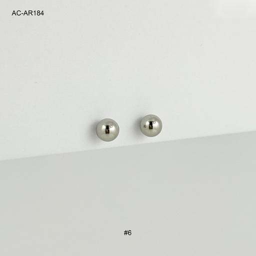 [AC-AR-184] Bolita silver n6 acero