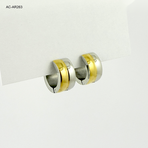 [AC-AR-263] *ARGOLLA HUGGIE ACERO BICOLOR 