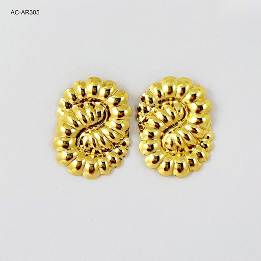 [AC-AR-305] *MAXI TOPO EN ACERO GOLD CARACOL