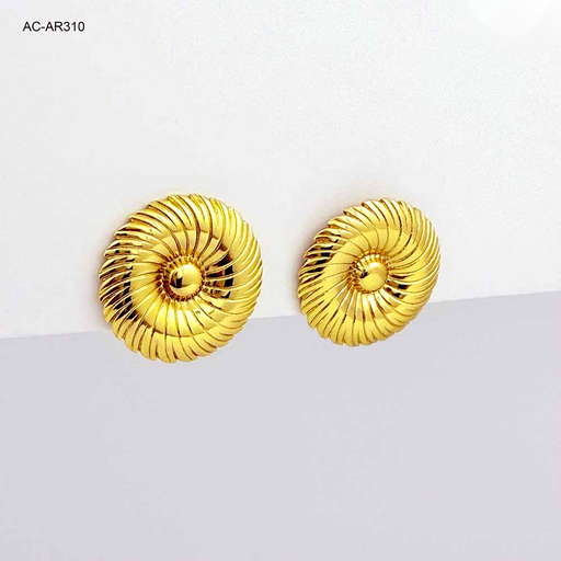 [AC-AR-310] *MAXI TOPO EN ACERO GOLD BOTÓN