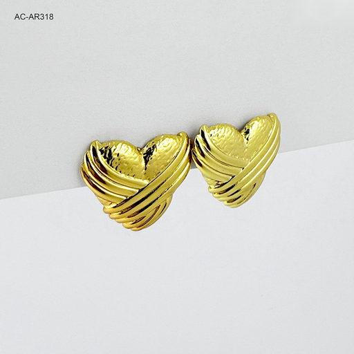 [AC-AR-318] Maxi topo en acero gold corazón sano