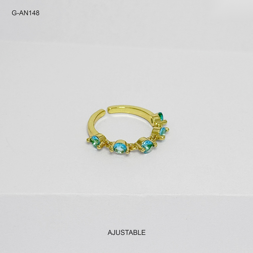 [G-AN-148] Anillo gold circones varios colores rodinado