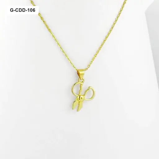 [G-CDD-106] Cadenas en rodinado gold tijeras