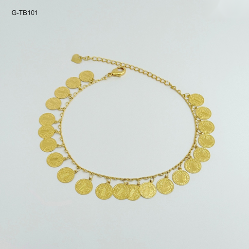 [G-TB-101] Tobillera gold san benito goldfilled