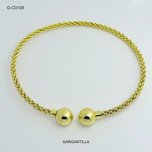 [G-CD-108] Cadena gold gargantilla bola