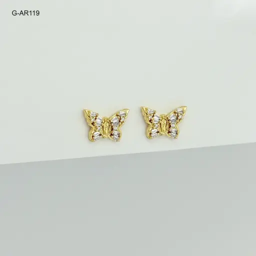 [G-AR-119] *ARETE GOLDFILLED GOLD TOPO CIRCON BLANCO